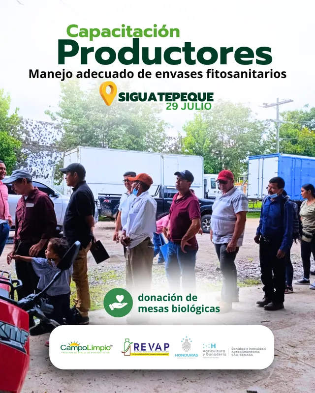 Capacitación a productores en Siguatepeque